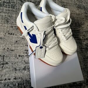 White and Blue Sneakers